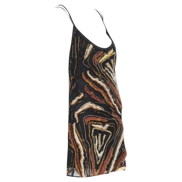 Versace Virtus bead embellished dress